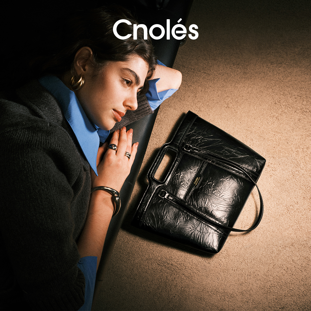 Cnoles蔻一大容量墨澜包托特包B00116A